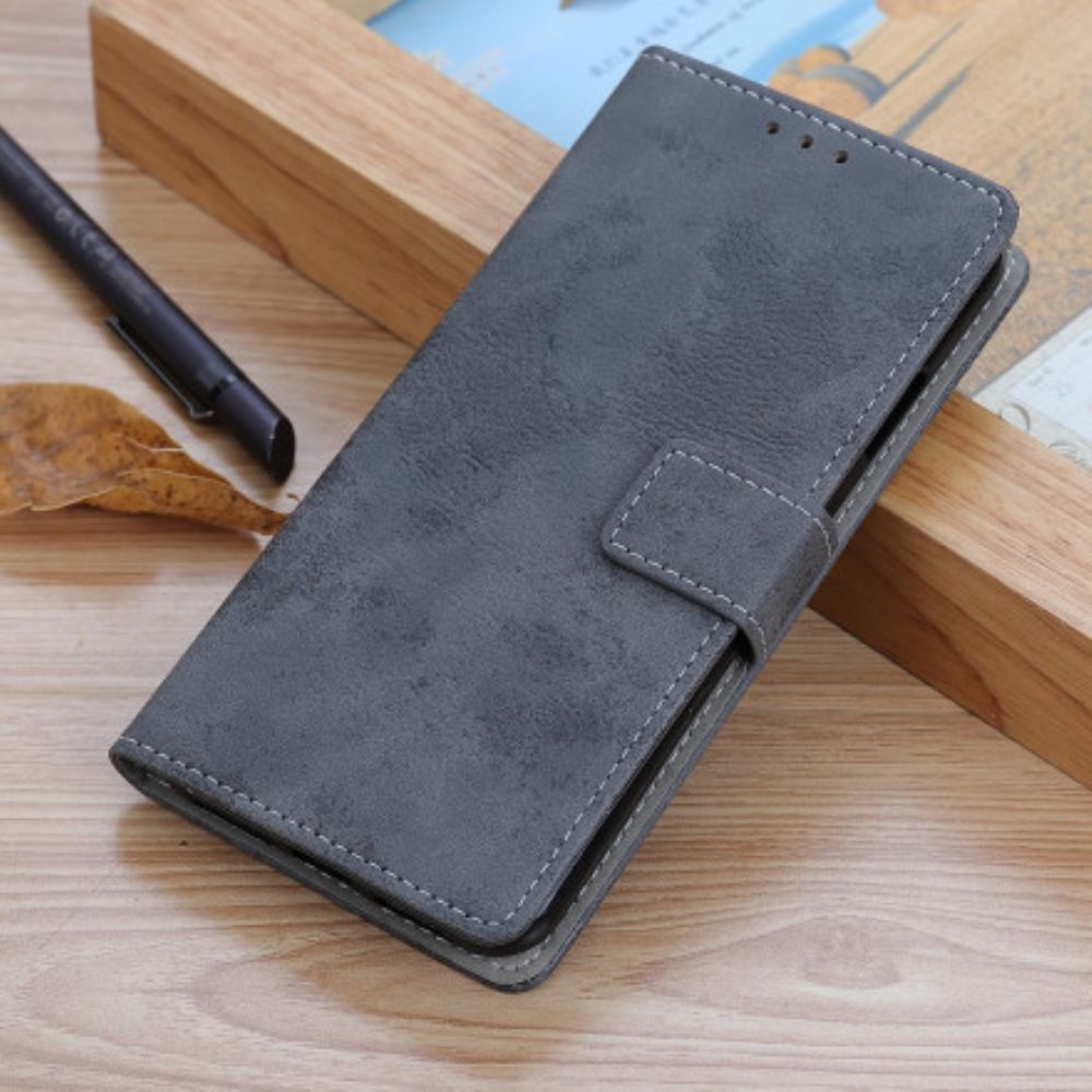 Folio-hoesje voor Xiaomi Redmi Note 10 Pro Vintage Leereffect