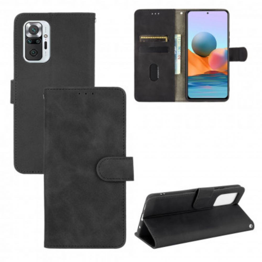 Folio-hoesje voor Xiaomi Redmi Note 10 Pro Zacht Leereffect