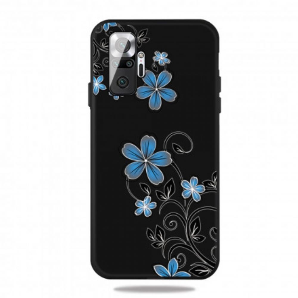 Hoesje voor Xiaomi Redmi Note 10 Pro Blauwe Bloemen