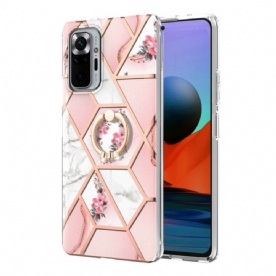 Hoesje voor Xiaomi Redmi Note 10 Pro Bloemen Met Ringondersteuning