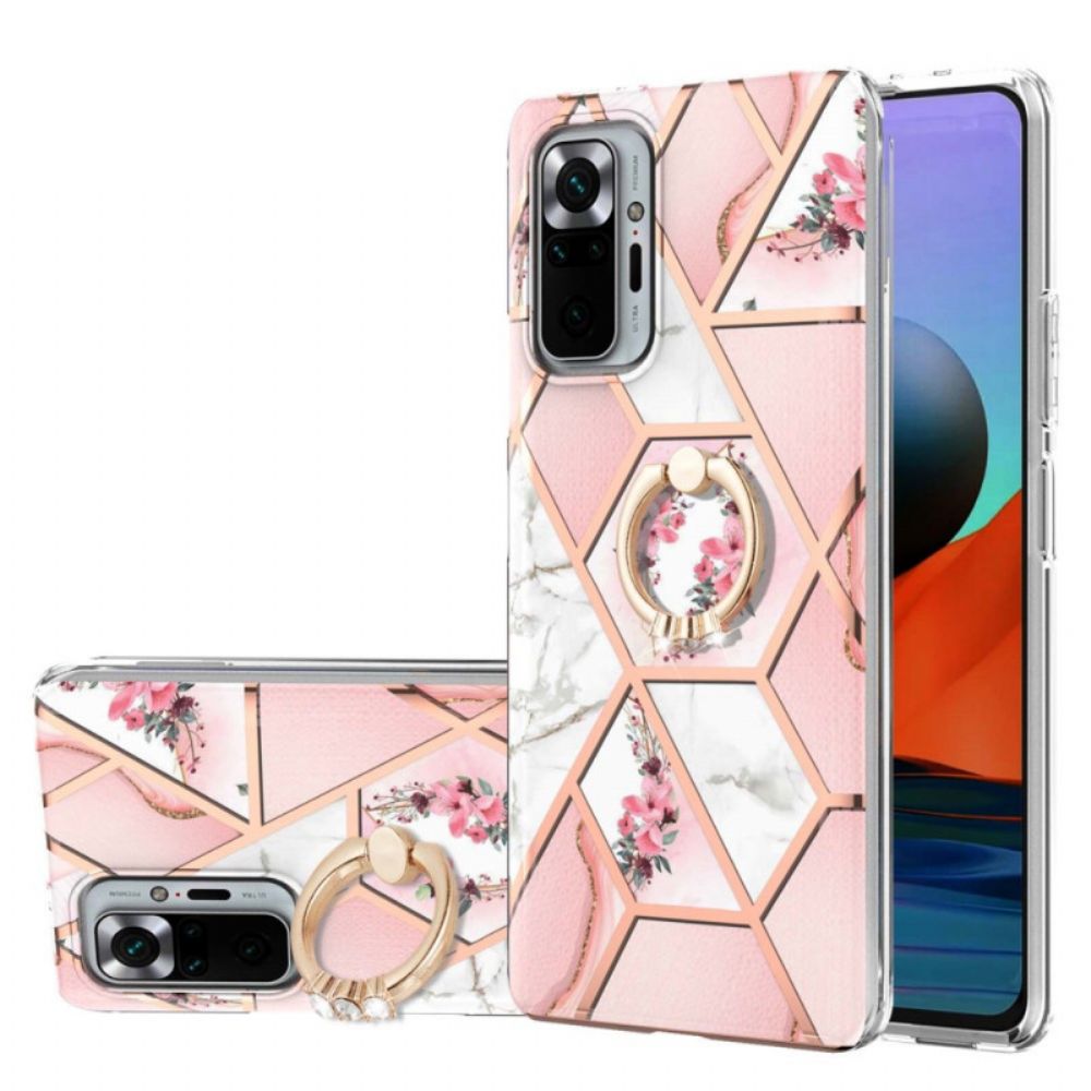 Hoesje voor Xiaomi Redmi Note 10 Pro Bloemen Met Ringondersteuning