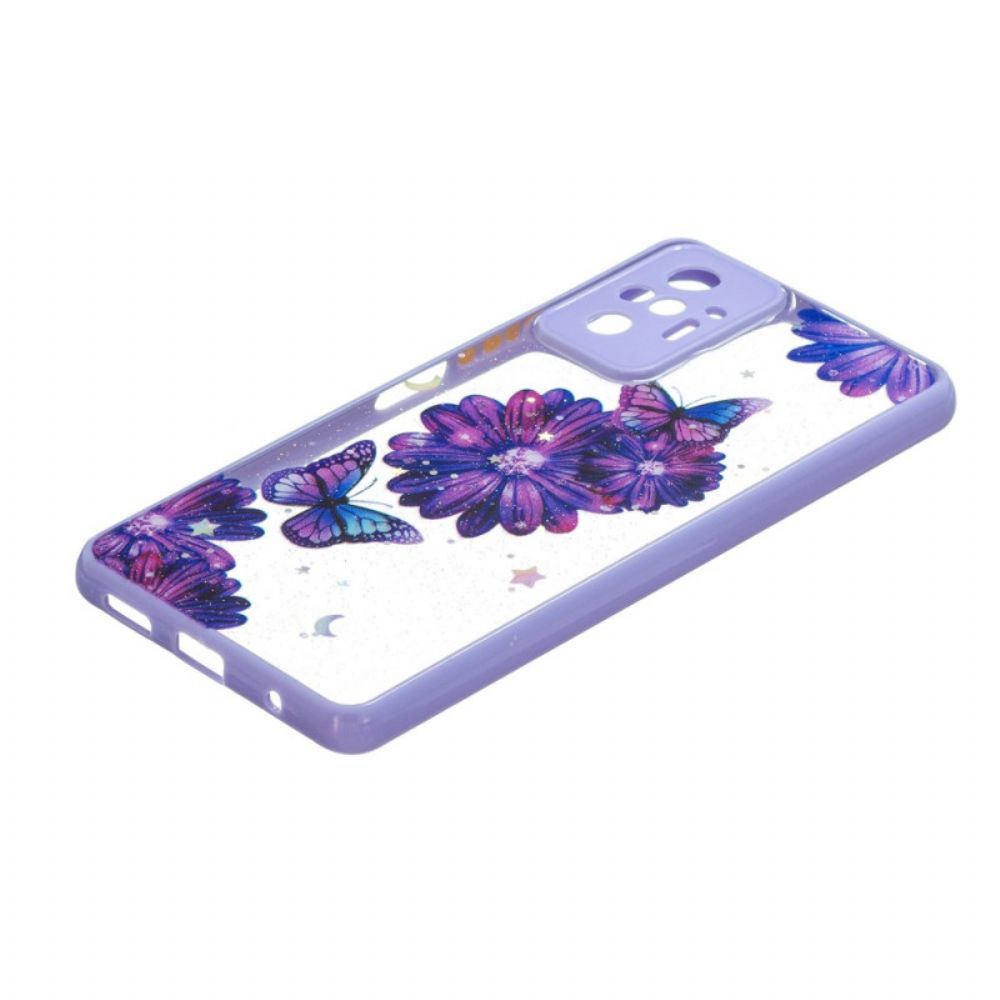 Hoesje voor Xiaomi Redmi Note 10 Pro Bloemen Vlinder Hybride