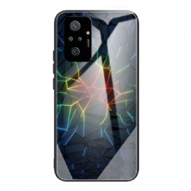 Hoesje voor Xiaomi Redmi Note 10 Pro Geometrie Van Gehard Glas