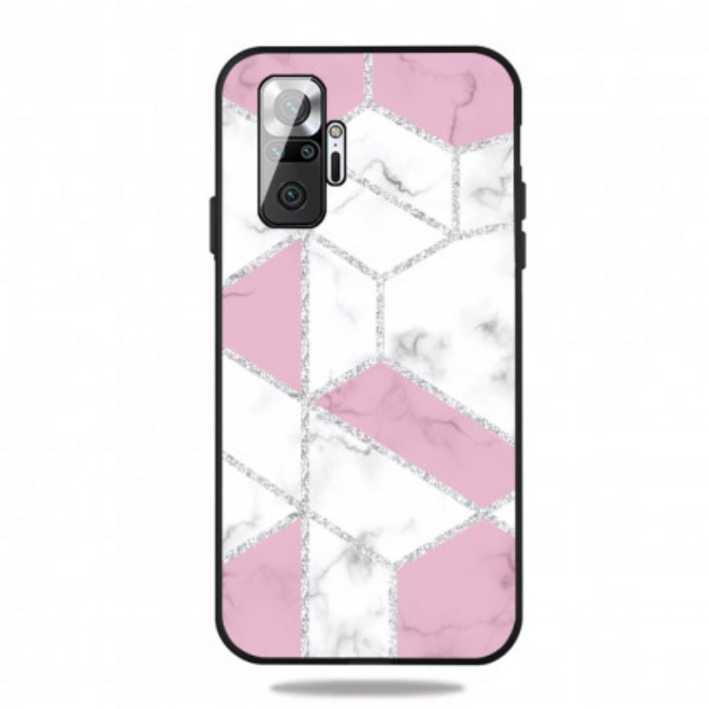 Hoesje voor Xiaomi Redmi Note 10 Pro Glitter Marmer