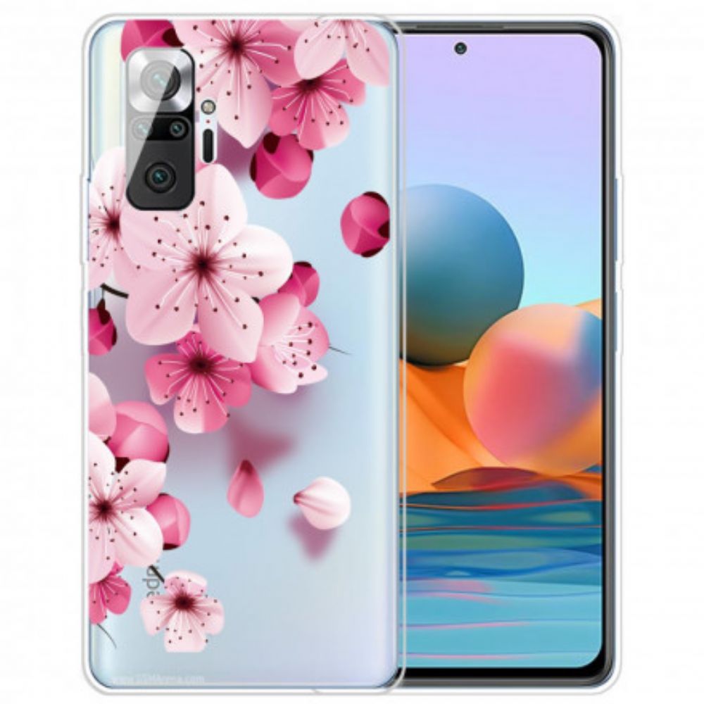 Hoesje voor Xiaomi Redmi Note 10 Pro Kleine Roze Bloemen