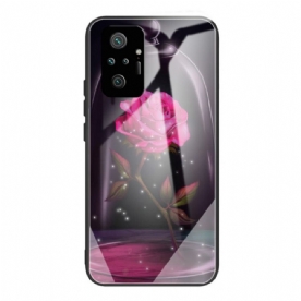 Hoesje voor Xiaomi Redmi Note 10 Pro Magisch Roze Gehard Glas