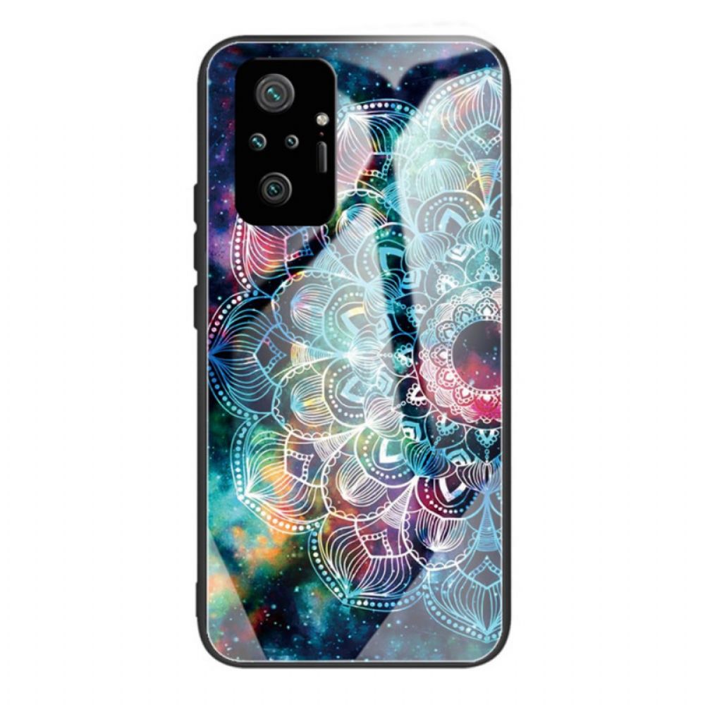 Hoesje voor Xiaomi Redmi Note 10 Pro Mandala Van Gehard Glas