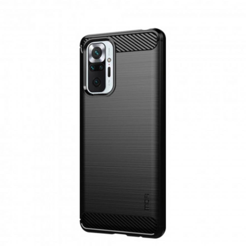 Hoesje voor Xiaomi Redmi Note 10 Pro Mofi Geborstelde Koolstofvezel