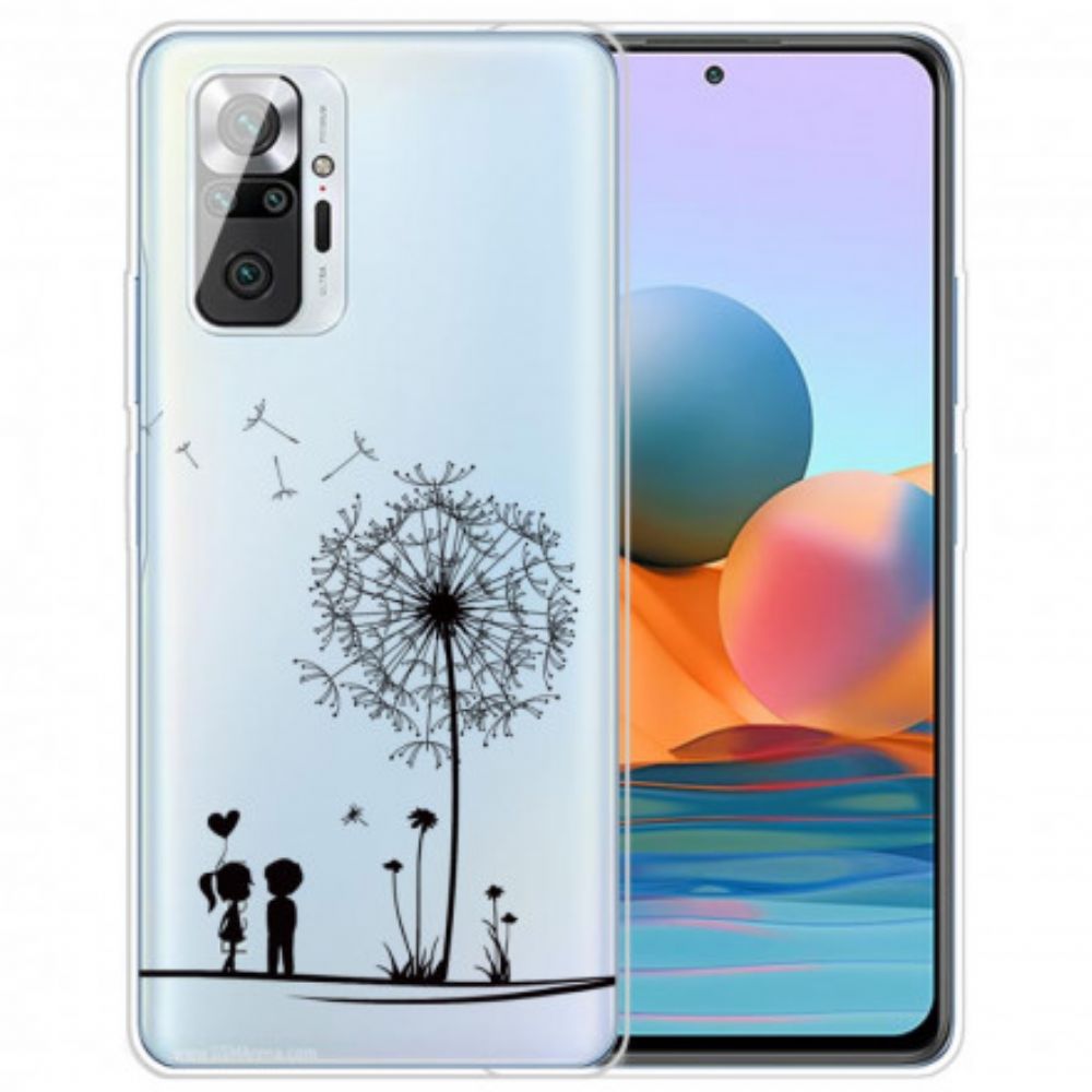 Telefoonhoesje voor Xiaomi Redmi Note 10 Pro Paardebloem Liefde