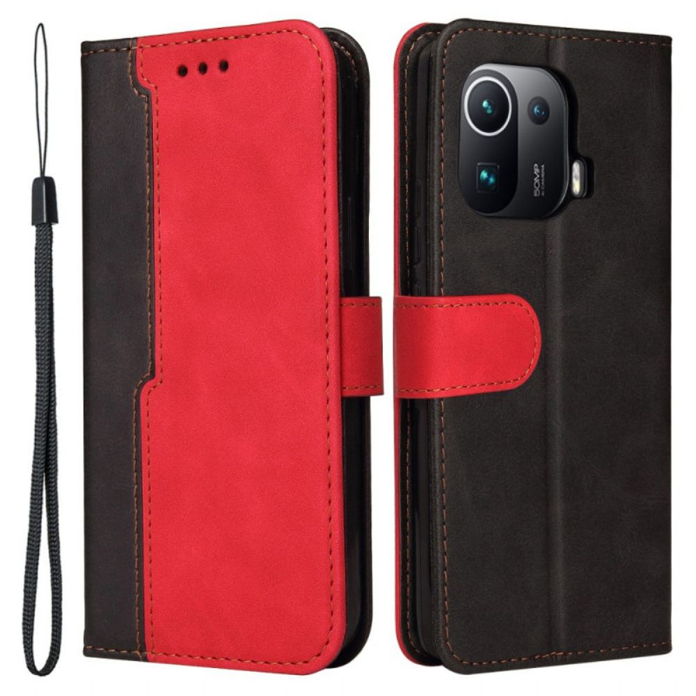 Flip Case voor Xiaomi Mi 11 Pro Tweekleurig