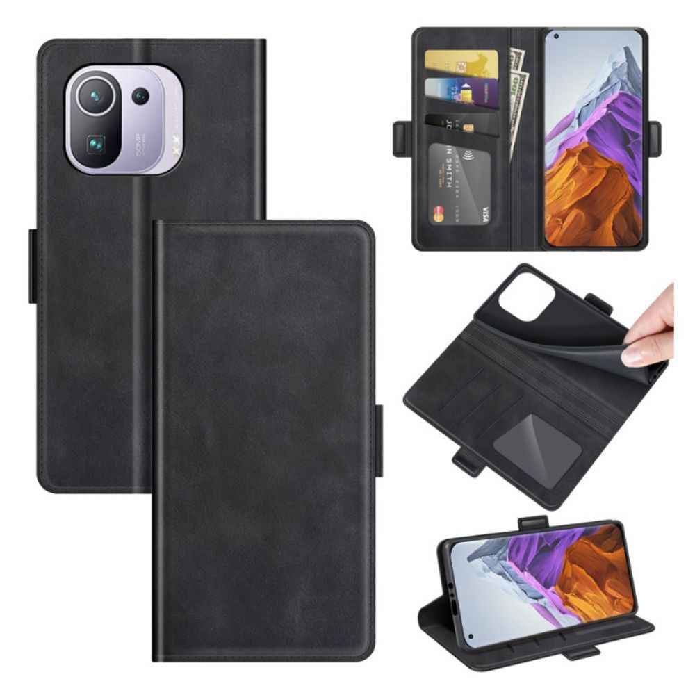 Folio-hoesje voor Xiaomi Mi 11 Pro Flip Case Klassieke Dubbele Klep