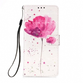 Hoesje Folio-hoesje voor Xiaomi Mi 11 Pro Aquarel Halster