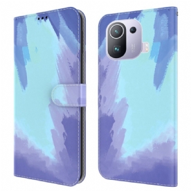 Leren Hoesje voor Xiaomi Mi 11 Pro Aquarel