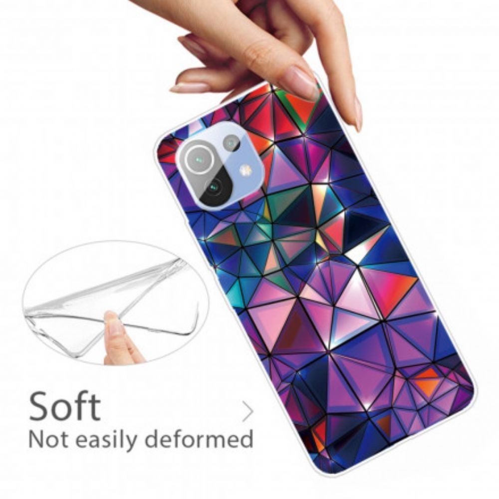 Telefoonhoesje voor Xiaomi Mi 11 Pro Flexibele Geometrie