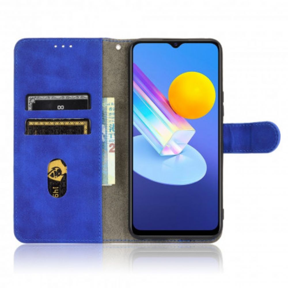 Leren Hoesje voor Vivo Y72 5G Skin-touch