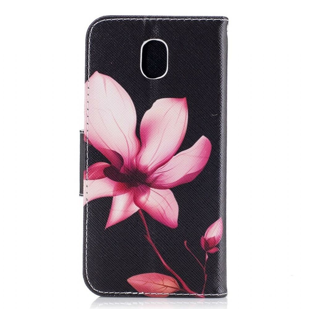 Folio-hoesje voor Samsung Galaxy J5 2017 Roze Bloem