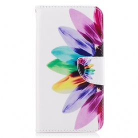 Leren Hoesje voor Samsung Galaxy J5 2017 Aquarel Bloem