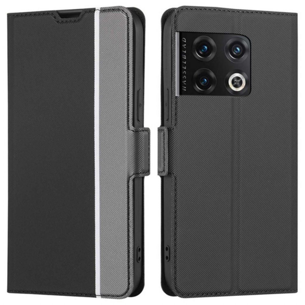 Bescherming Hoesje voor OnePlus 10 Pro 5G Folio-hoesje Tweekleurig