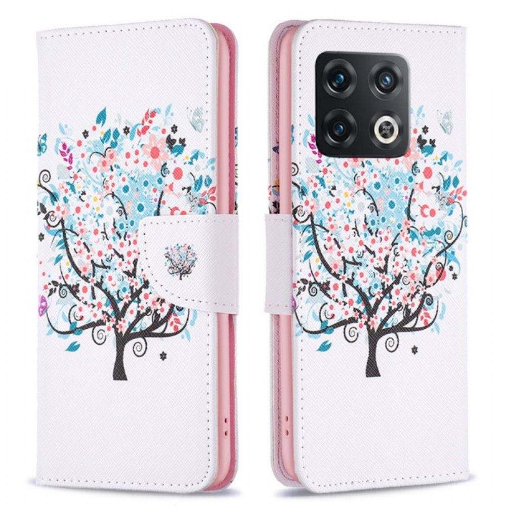 Flip Case voor OnePlus 10 Pro 5G Bloemrijke Boom