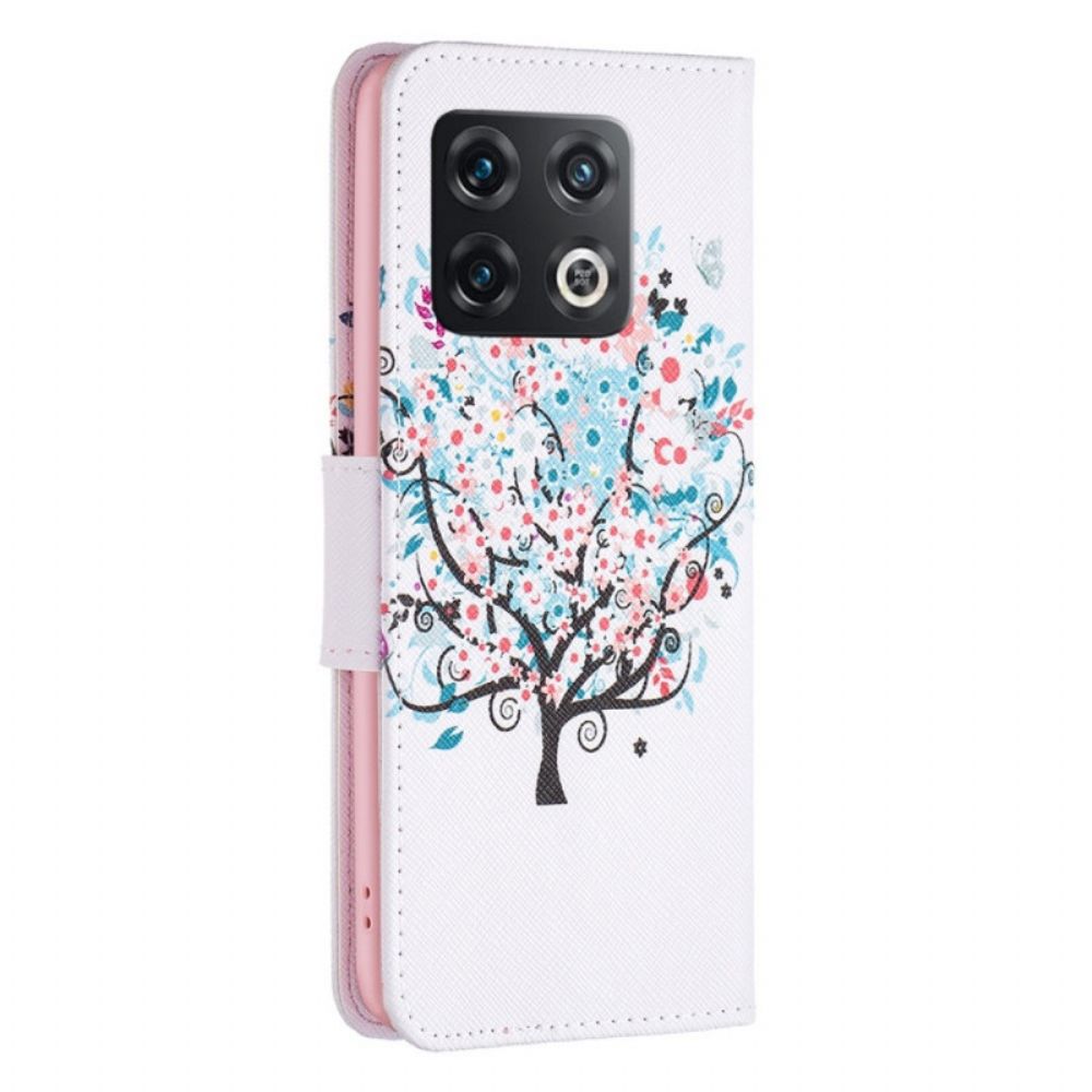 Flip Case voor OnePlus 10 Pro 5G Bloemrijke Boom