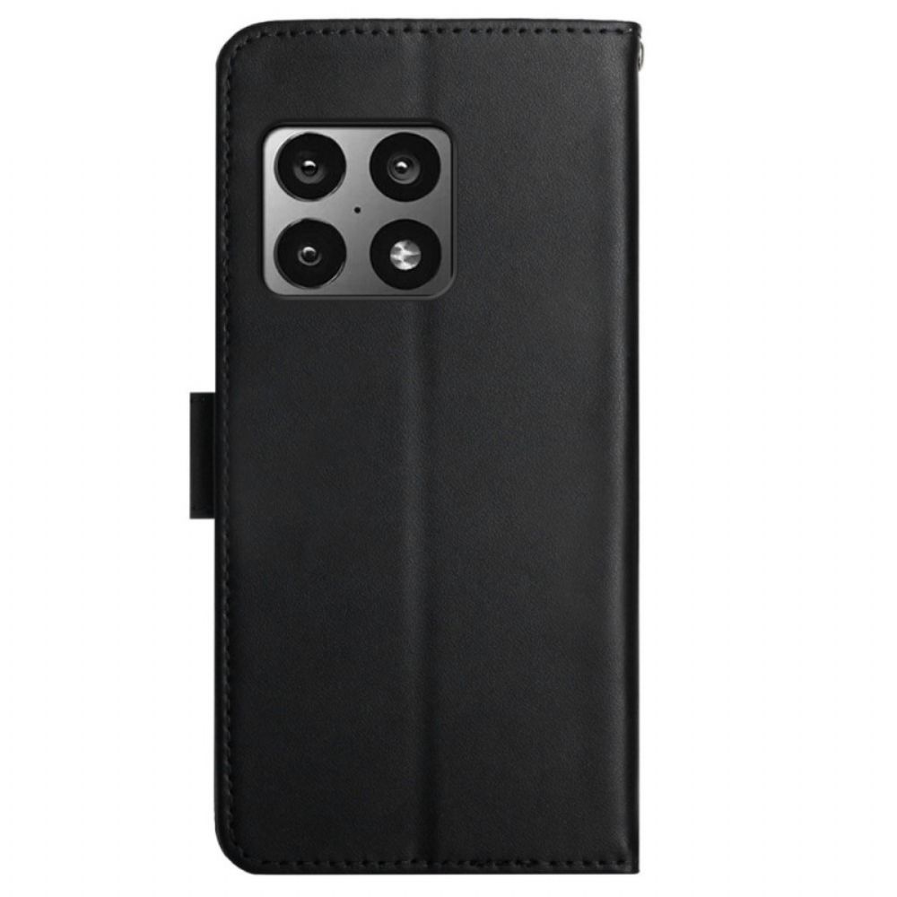 Flip Case voor OnePlus 10 Pro 5G Echt Nappaleer