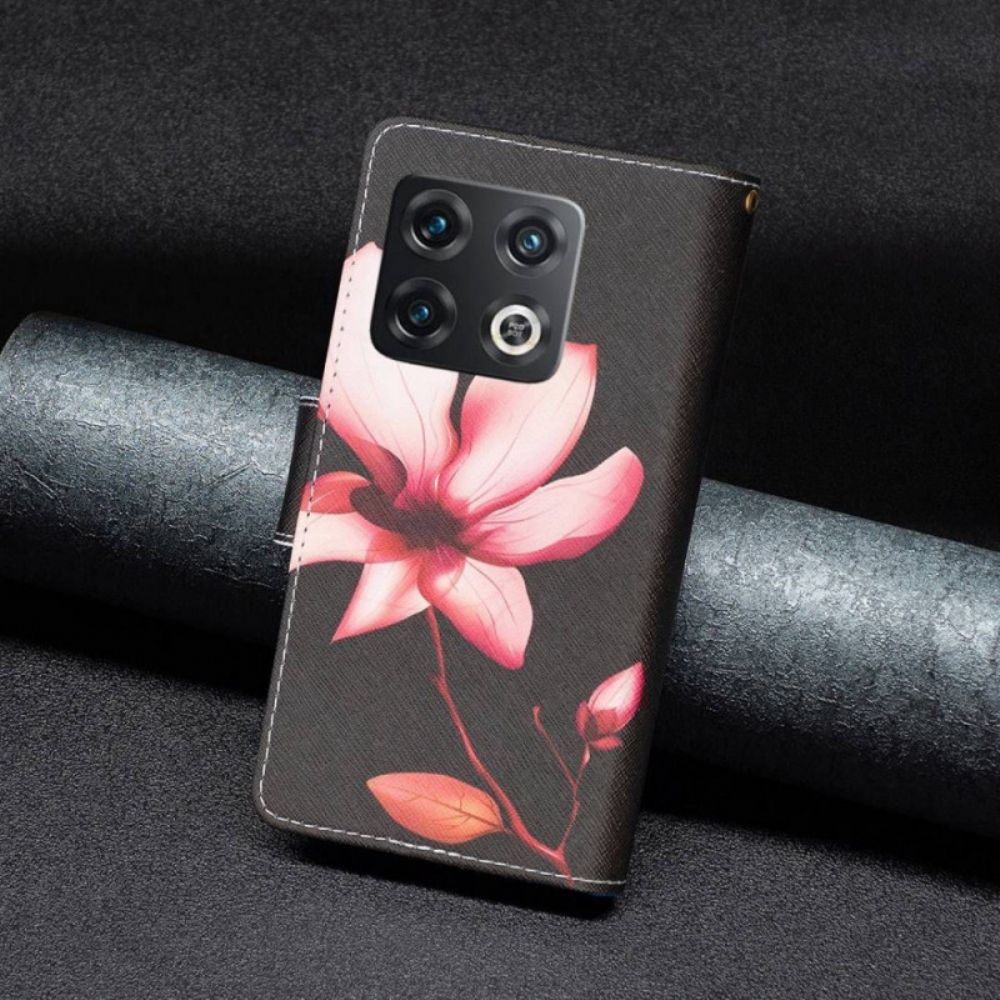 Folio-hoesje voor OnePlus 10 Pro 5G Bloemzak Met Rits