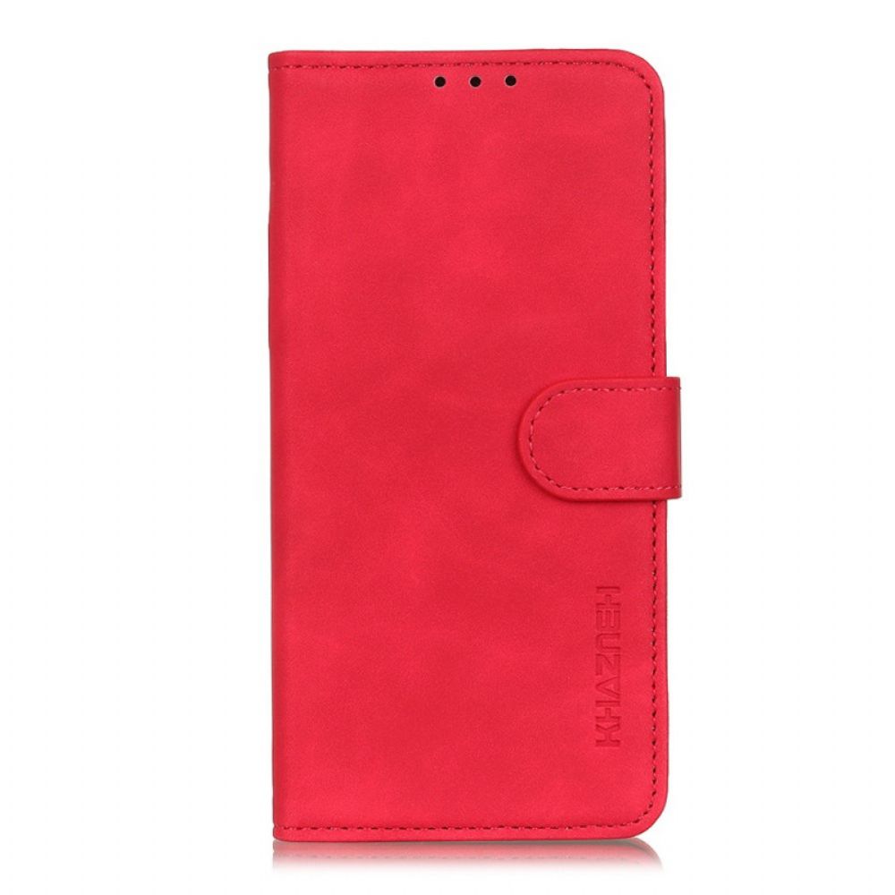 Folio-hoesje voor OnePlus 10 Pro 5G Mat Vintage Leereffect Khazneh