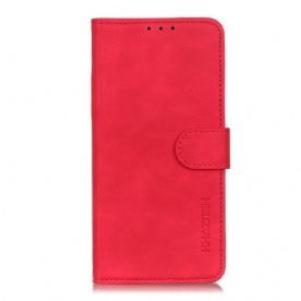 Folio-hoesje voor OnePlus 10 Pro 5G Mat Vintage Leereffect Khazneh