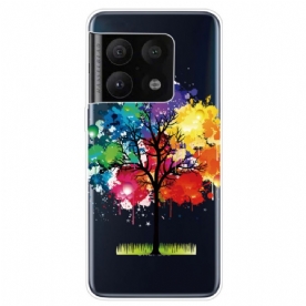 Hoesje voor OnePlus 10 Pro 5G Aquarel Boom Transparant