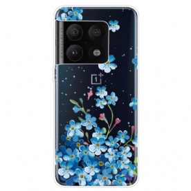 Hoesje voor OnePlus 10 Pro 5G Blauwe Bloemen