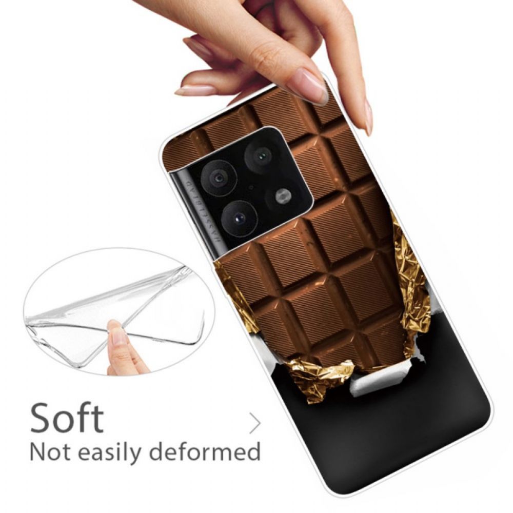 Hoesje voor OnePlus 10 Pro 5G Flexibele Chocoladereep