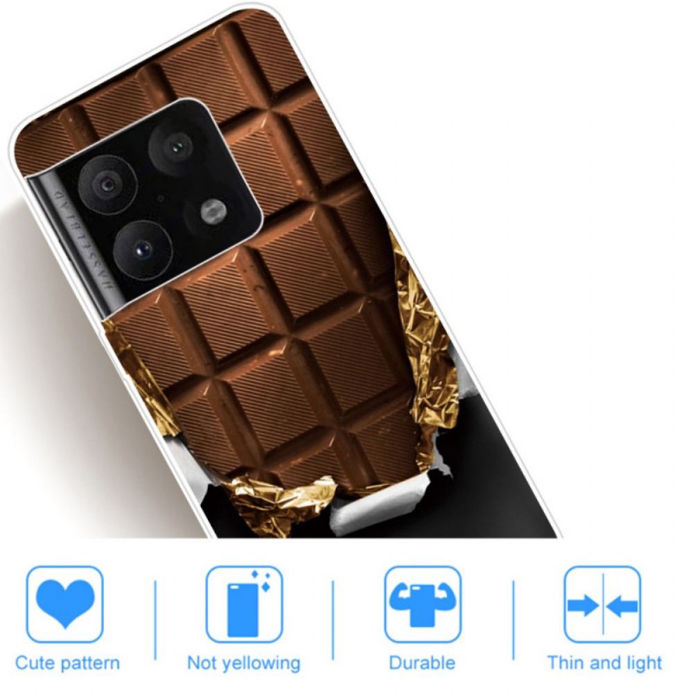 Hoesje voor OnePlus 10 Pro 5G Flexibele Chocoladereep