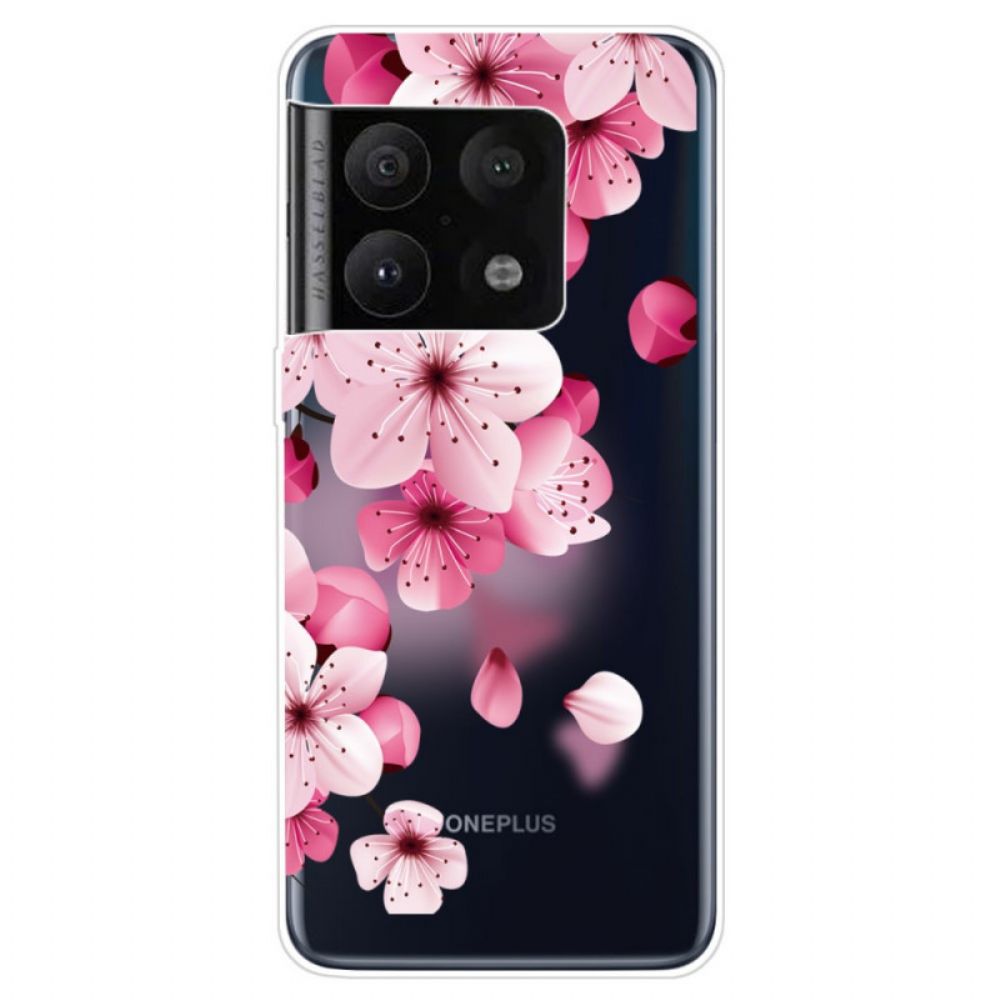 Hoesje voor OnePlus 10 Pro 5G Puur Roze Bloem