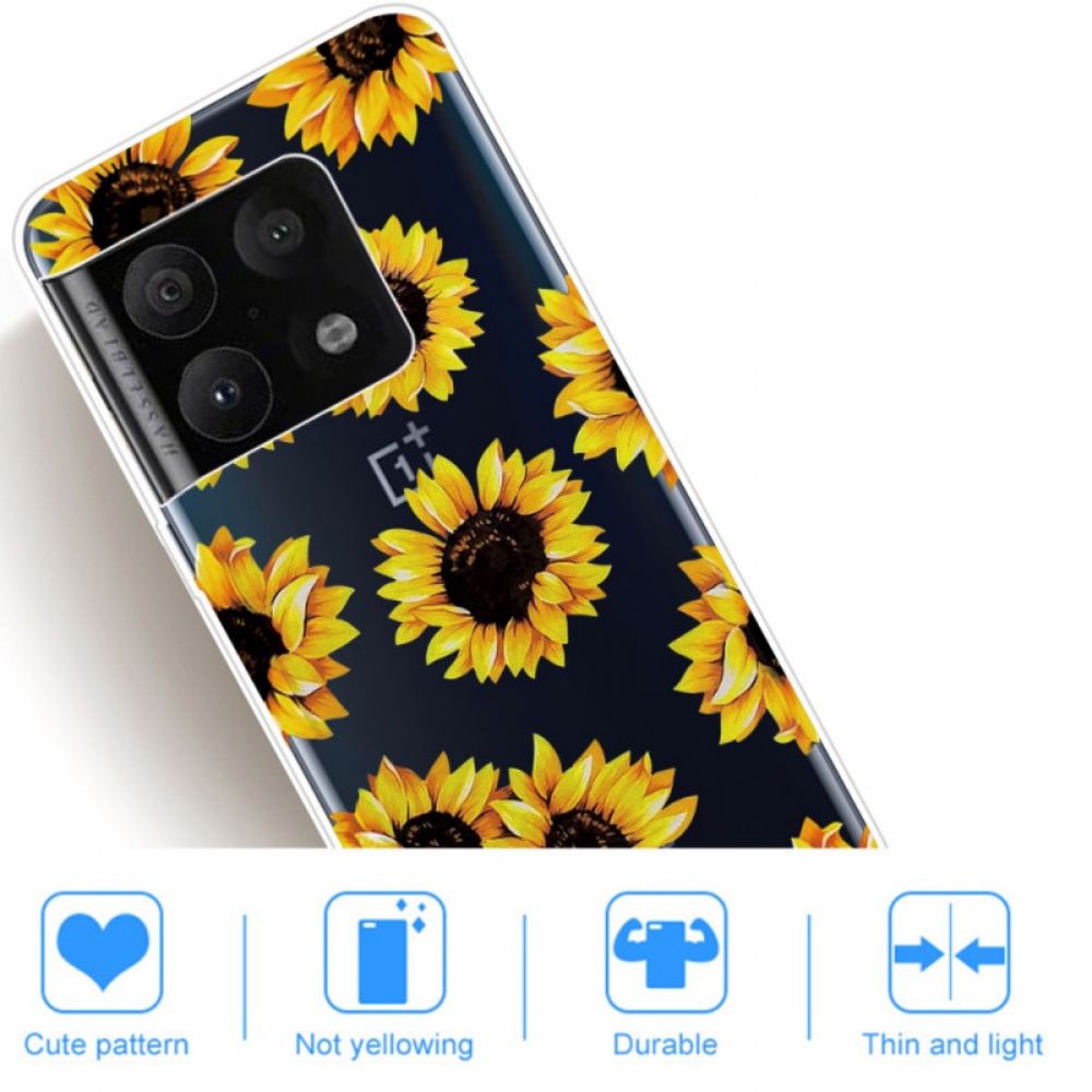 Hoesje voor OnePlus 10 Pro 5G Zonnebloemen