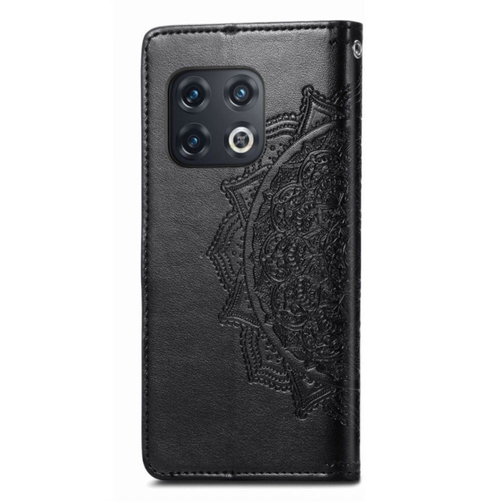 Leren Hoesje voor OnePlus 10 Pro 5G Met Ketting Tribal Strappy Mandala