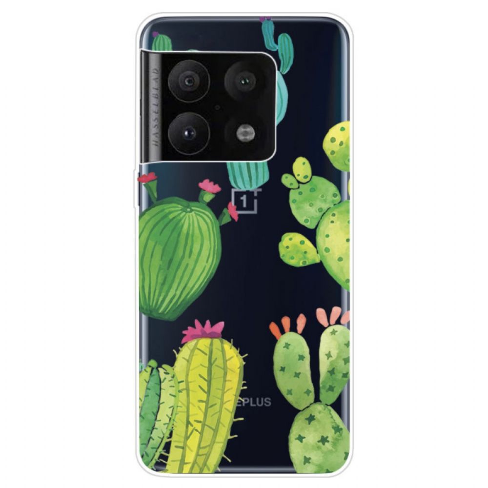 Telefoonhoesje voor OnePlus 10 Pro 5G Cactus Aquarel