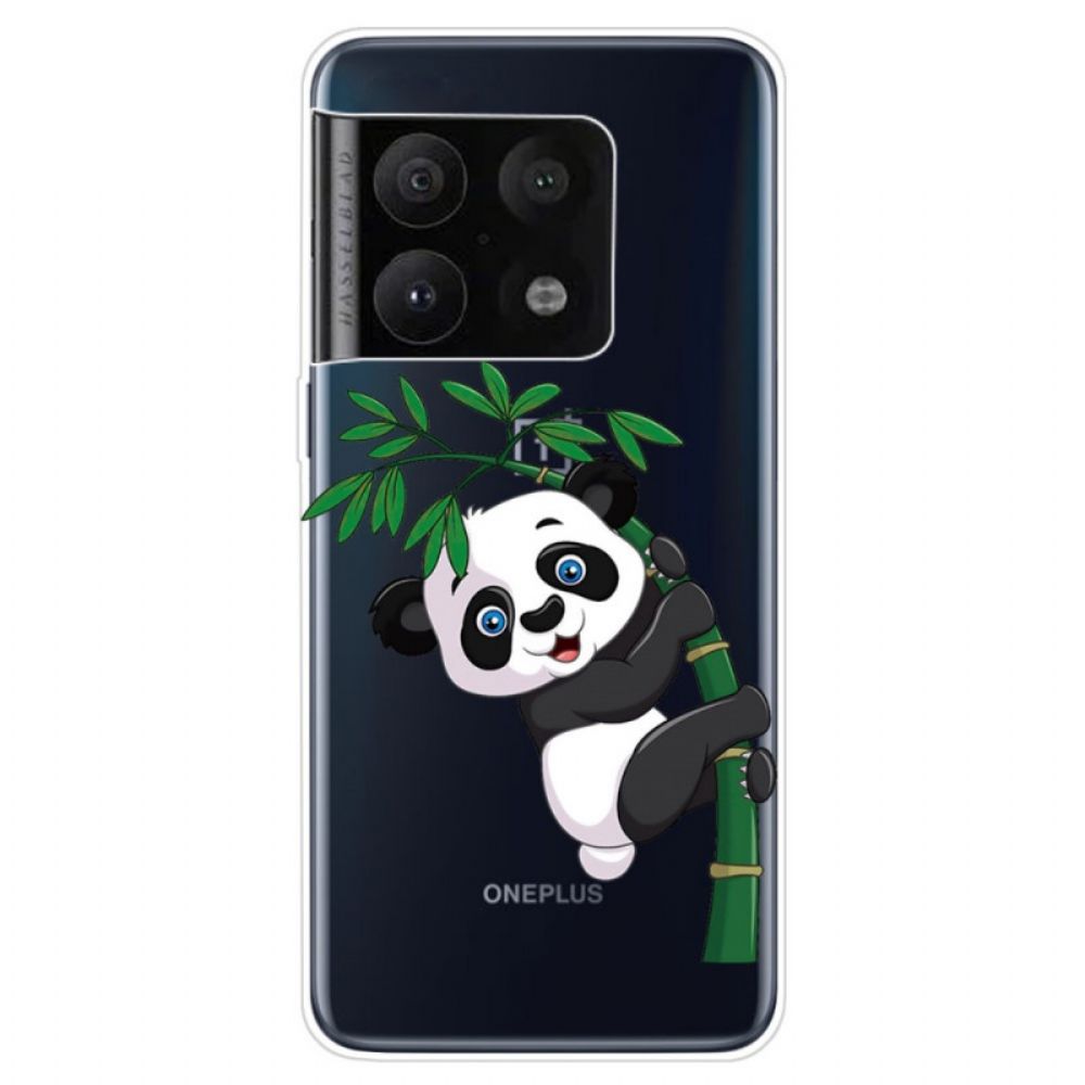 Telefoonhoesje voor OnePlus 10 Pro 5G Panda Op Bamboe