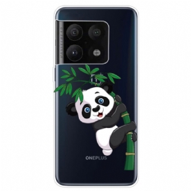 Telefoonhoesje voor OnePlus 10 Pro 5G Panda Op Bamboe