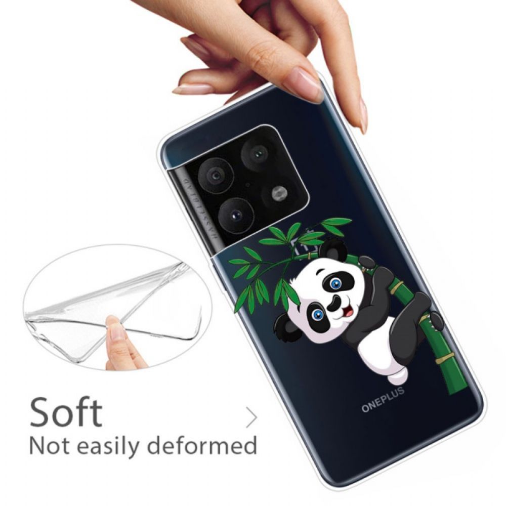 Telefoonhoesje voor OnePlus 10 Pro 5G Panda Op Bamboe