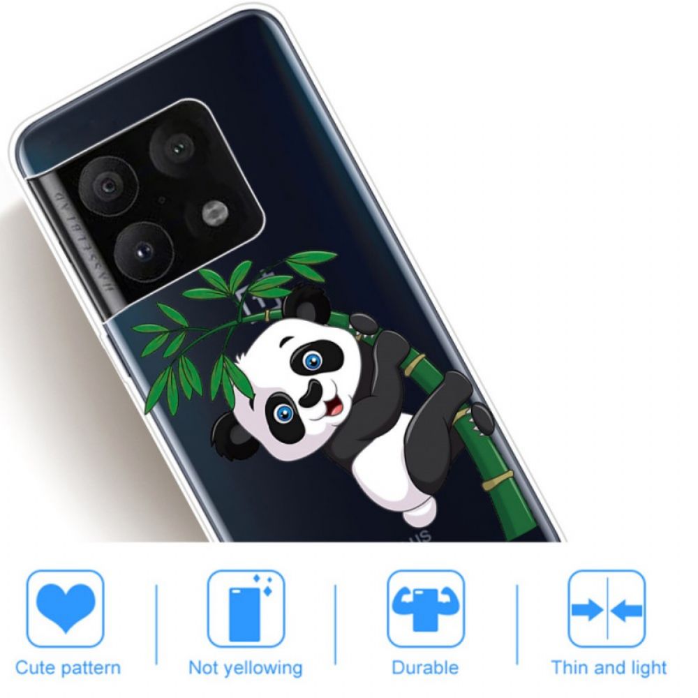 Telefoonhoesje voor OnePlus 10 Pro 5G Panda Op Bamboe