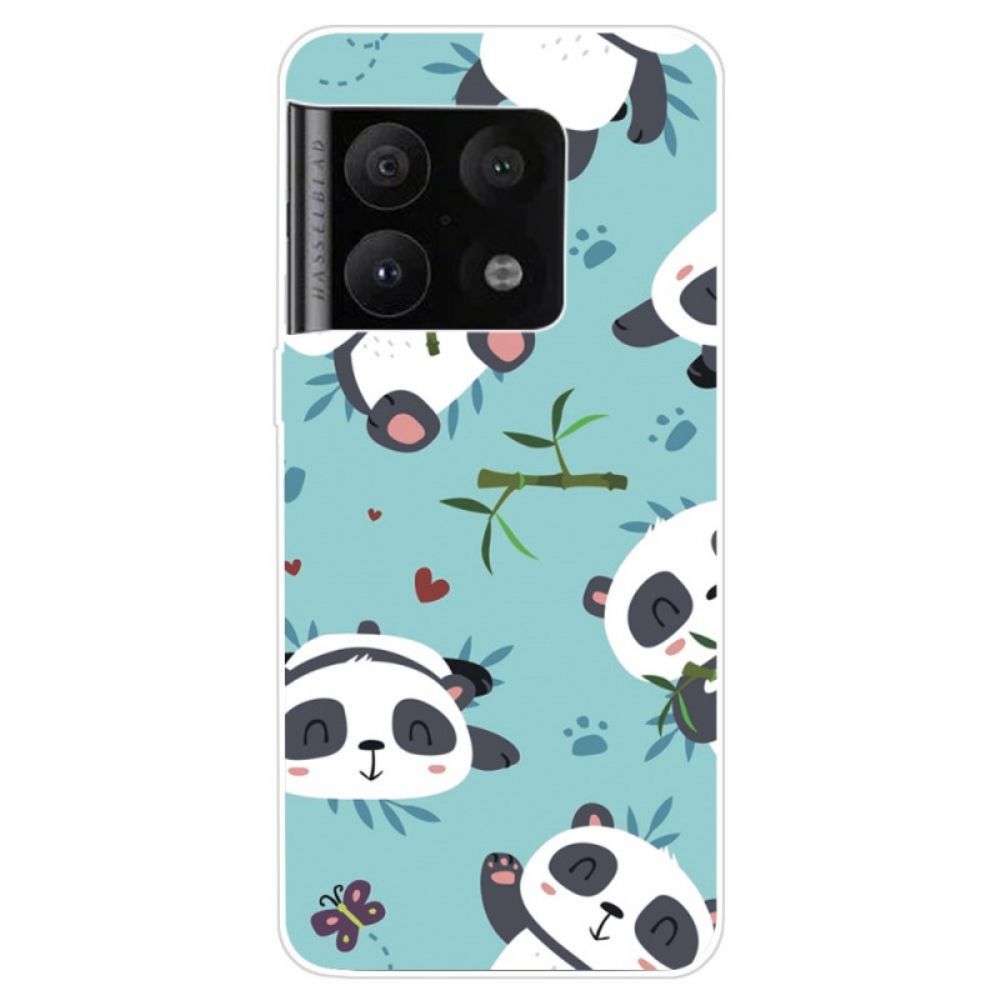 Telefoonhoesje voor OnePlus 10 Pro 5G Stapel Panda's