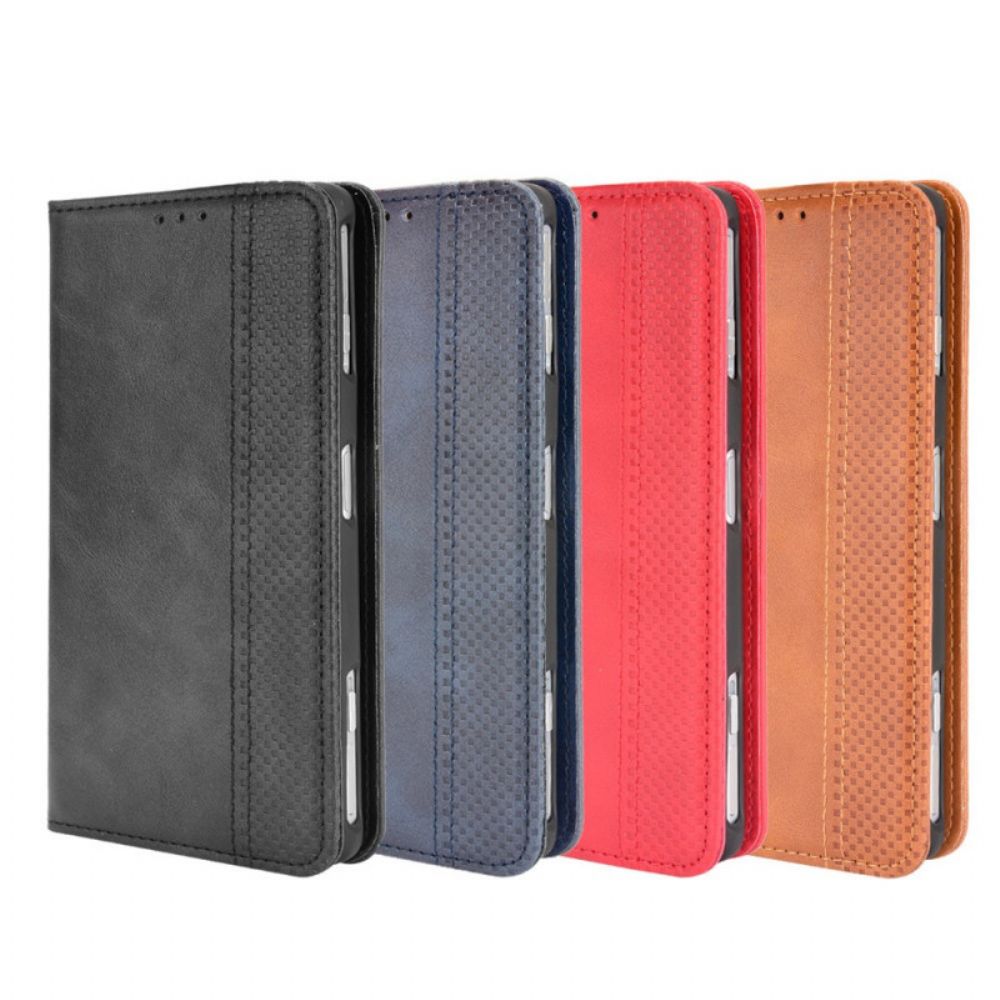 Bescherming Hoesje voor Xiaomi Mi 11i 5G / Poco F3 Folio-hoesje Vintage Gestileerd Leereffect