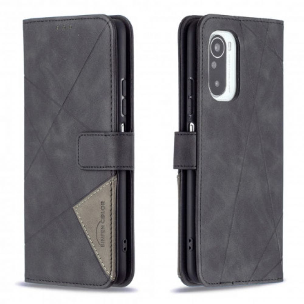 Flip Case voor Xiaomi Mi 11i 5G / Poco F3 Driehoek Binfen Kleur