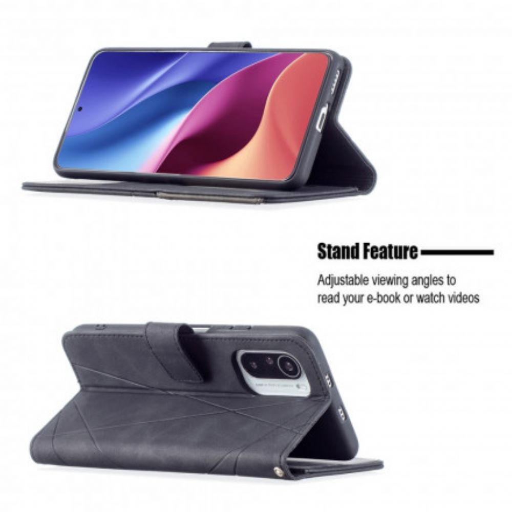 Flip Case voor Xiaomi Mi 11i 5G / Poco F3 Driehoek Binfen Kleur