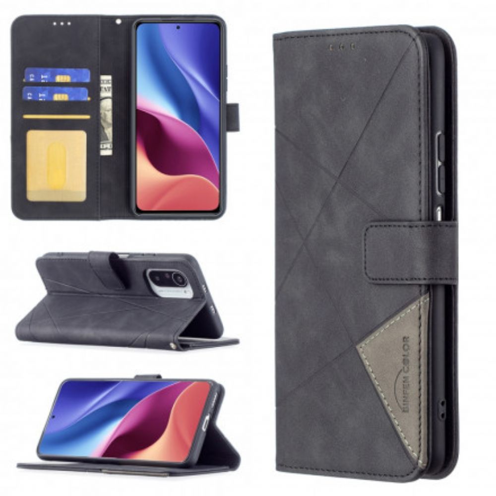 Flip Case voor Xiaomi Mi 11i 5G / Poco F3 Driehoek Binfen Kleur