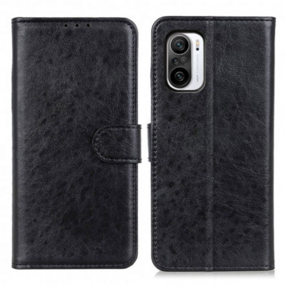 Flip Case voor Xiaomi Mi 11i 5G / Poco F3 Getextureerd Kunstleer