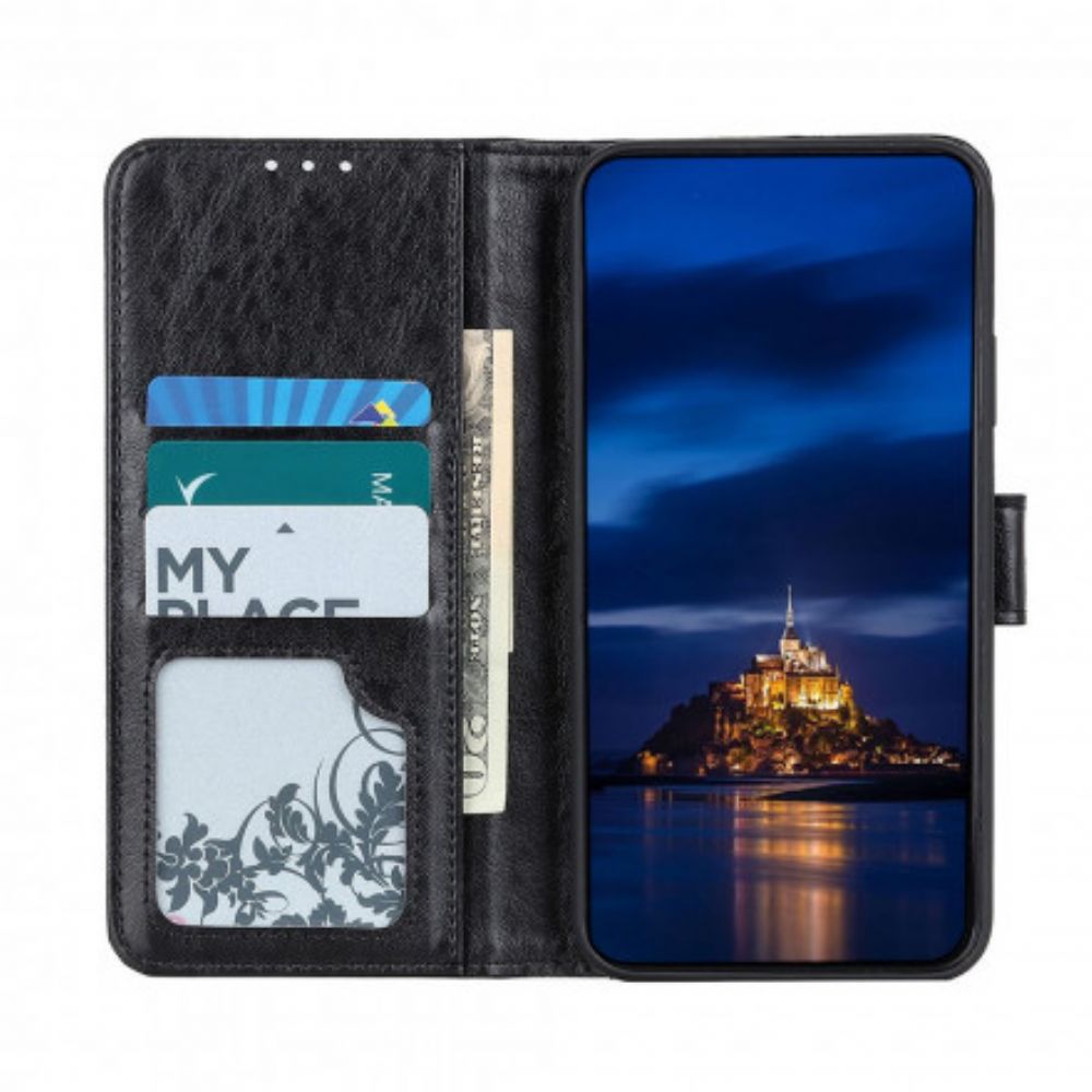 Flip Case voor Xiaomi Mi 11i 5G / Poco F3 Getextureerd Kunstleer