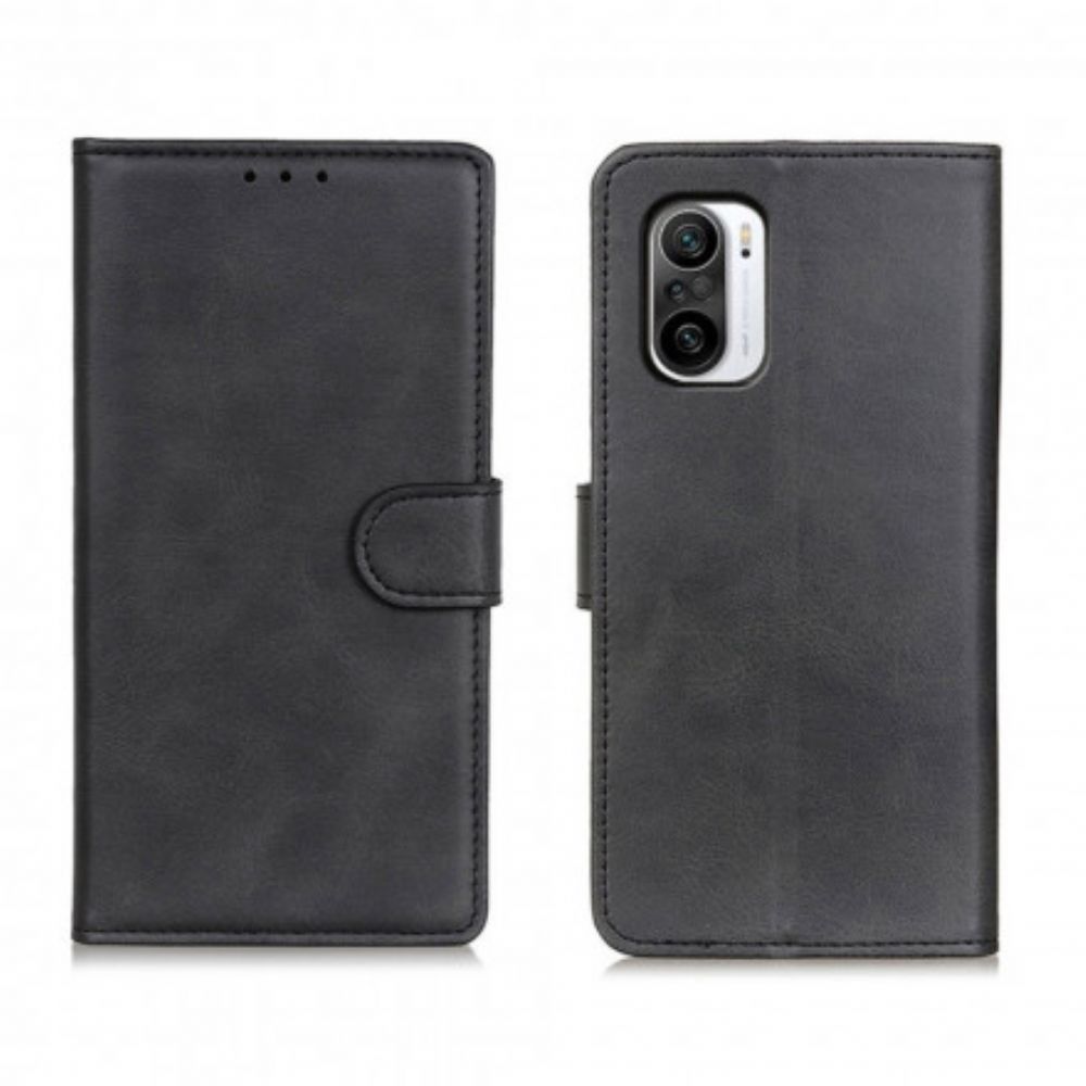 Flip Case voor Xiaomi Mi 11i 5G / Poco F3 Retro Mat Leereffect