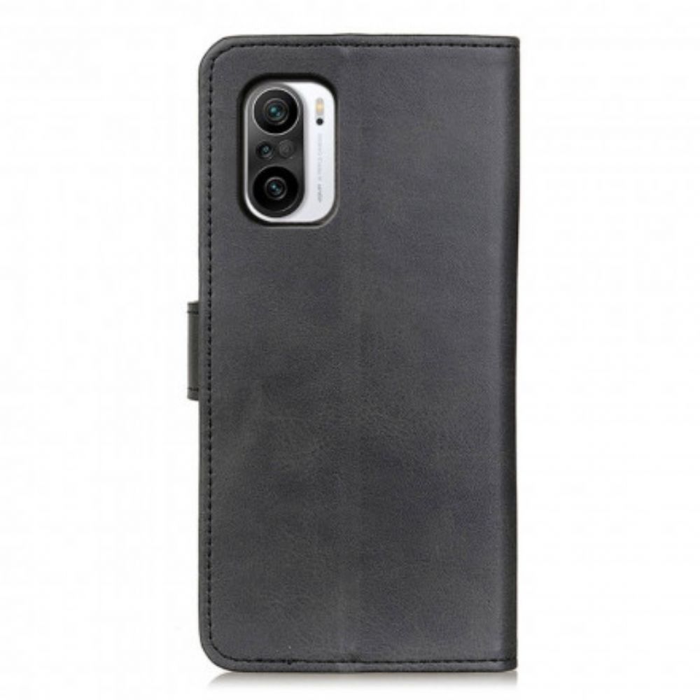 Flip Case voor Xiaomi Mi 11i 5G / Poco F3 Retro Mat Leereffect