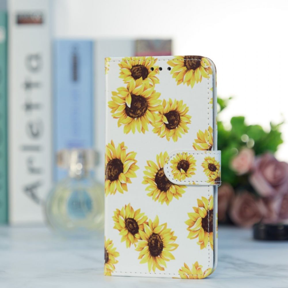 Flip Case voor Xiaomi Mi 11i 5G / Poco F3 Zonnebloemen